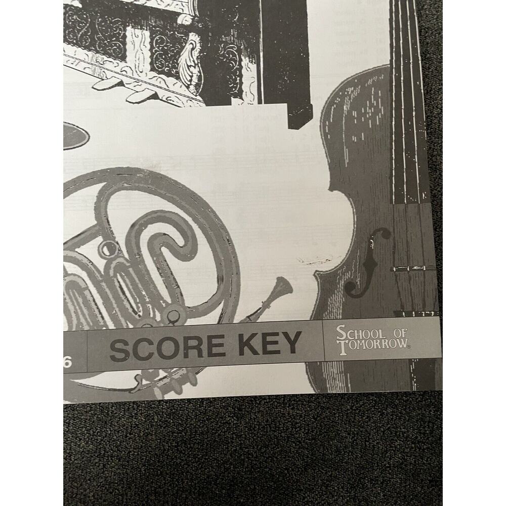 School Of Tomorrow High School Elective ￼Music sheet Score Key Paper